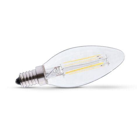 Ampoule LED E14 4W COB Filament Flamme Dimmable En Option Miidex