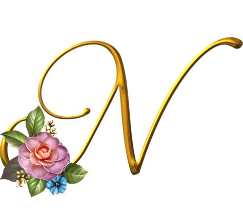 Sussurro De Amor Alfabeto Dourado Rosas Png