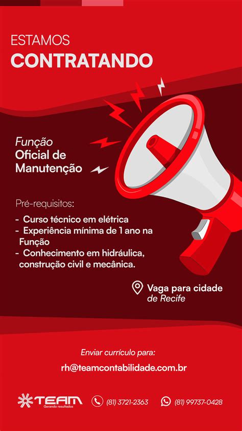 Oficial de Manutenção RECIFE PE Empregos Pernambuco Seu site de