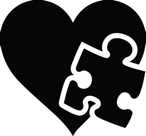 4 Inch Autism Puzzle Piece Heart Decal Love Sticker Car Awareness