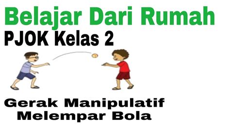 Pembelajaran Daring Pjok Kelas Sd Gerak Manipulatif Melempar Bola