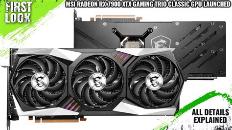 Msi Radeon Rx Xtx Gaming Trio Classic Launched Price