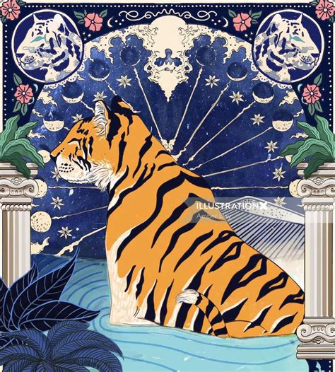 Tiger Graphic Illustration | Tiger art, Illustration art, Art inspiration