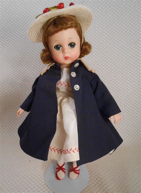 Vintage Madame Alexander Lissy 1957 In Navy Coat W Hat Dress Shoes Darling Madame