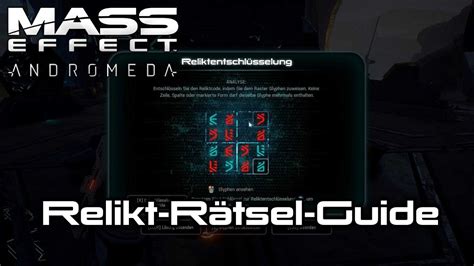 Relikt R Tsel L Sen Mass Effect Andromeda Guide Youtube