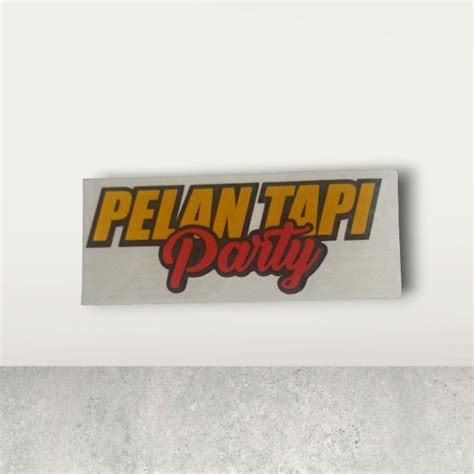 Jual Stiker Cutting Pelan Tapi Party Reflektif Memantulkan Cahaya