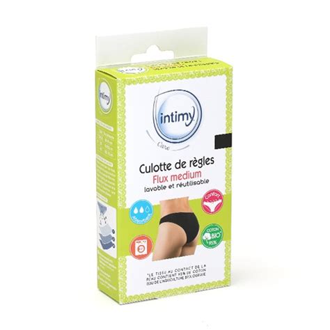 Intimy Culotte De R Gles Flux M Dium Protection Hygi Nique Lavable