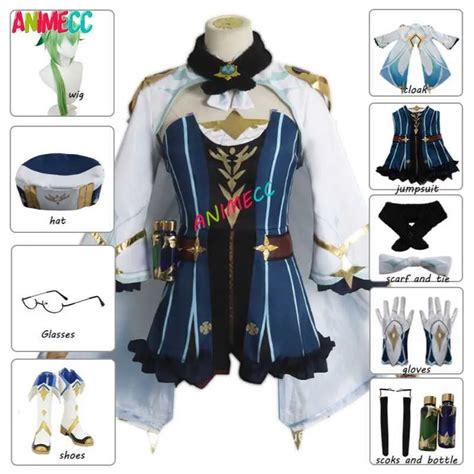 Costumes Danime Anime Genshin Impact De Sacrose Cosplay Come Saccharose