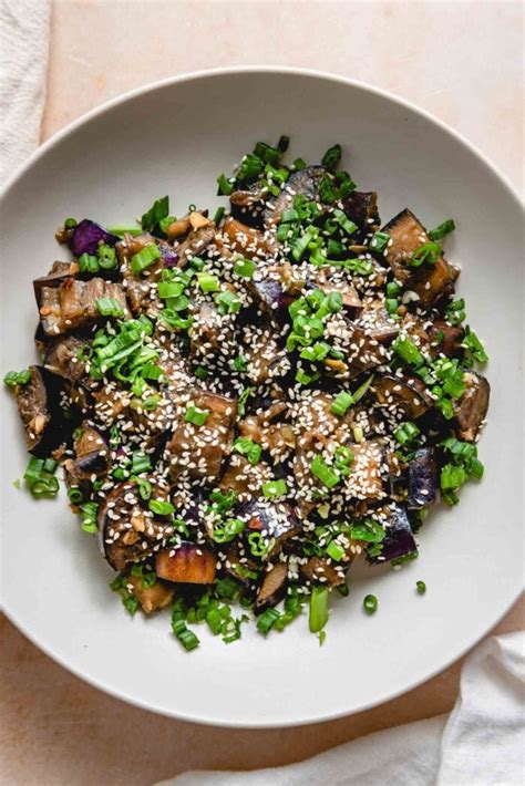 Eggplant Stir Fry With Miso Sauce Running On Real Food