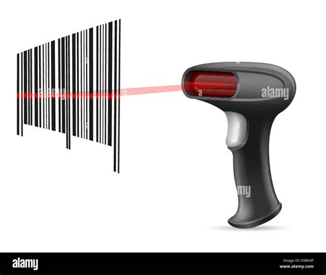 Barcode Scanner Stock Vector Illustration Isolated On White Background