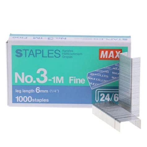 Jual Isi Staples Max Besar No 3 1M Refill Stapler Besar No 3 Shopee