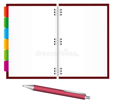 Crayon Avec Le Cahier Blanc Illustration De Vecteur Illustration Du