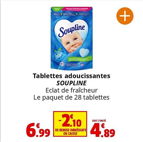 Promo Tablettes Adoucissantes Soupline Chez Coccinelle Express