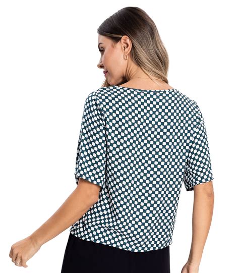 Camisa Feminina Viscose Creponada Rovitex Verde