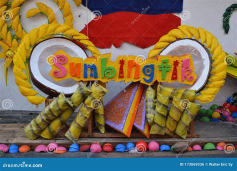 Sumbingtik Festival Decor In Cainta Rizal Philippines Editorial Photo