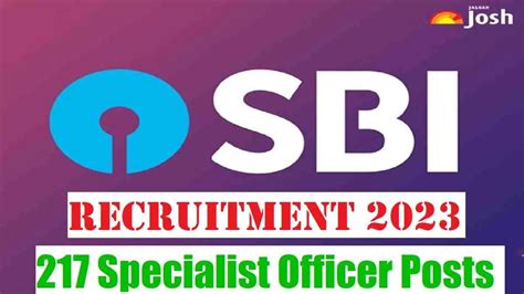 Sbi So Recruitment 2023 For 217 Posts Direct Link To Apply Online