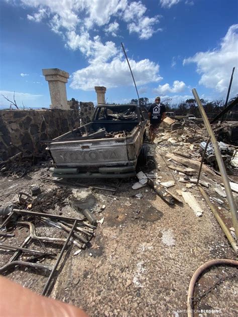 Helping The Hurting Through Hawaii Wildfire Recovery Operation Blessing