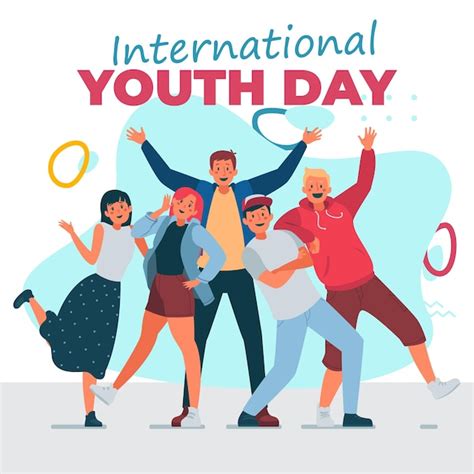 Premium Vector International Youth Day Wishing Post Design Vector File