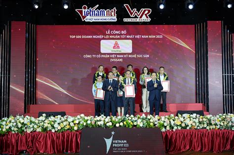 VISSAN đạt Top 10 công ty thực phẩm uy tín Top 500 doanh nghiệp lợi