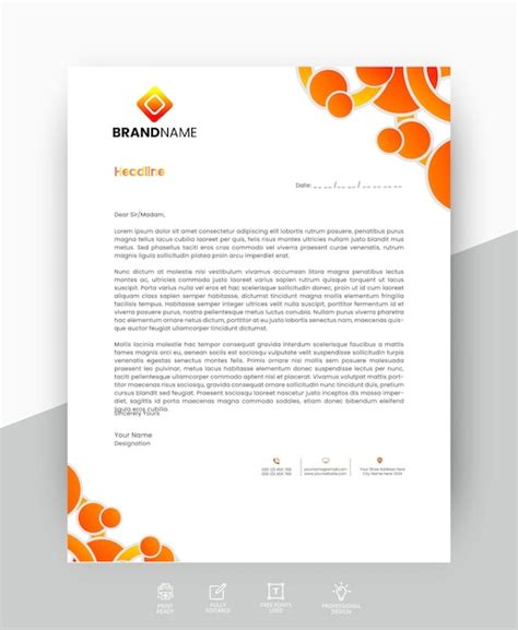 Premium Vector Vector Modern Business And Corporate Letterhead Template