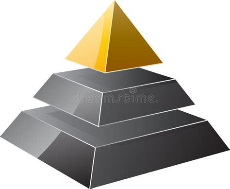 Three Level Pyramid Stock Illustrations 646 Three Level Pyramid Stock