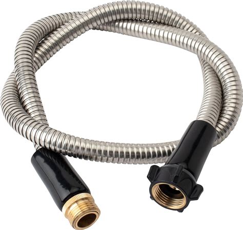 Yanwoo 304 Stainless Steel 2ft Garden Hose With Female To Male Brass