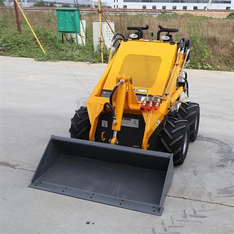 Mini Skid Steer Yard Loader Wheel Hoflader Radlader Front Unloading