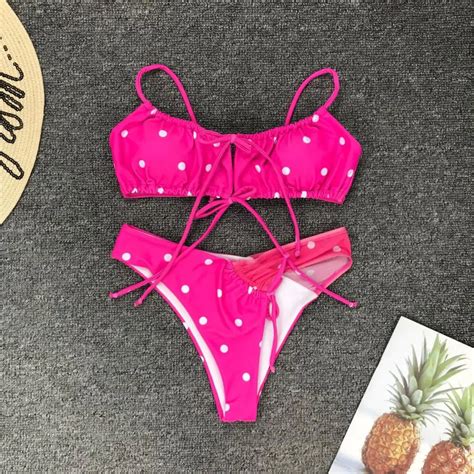 Bikini 2019 Bathing Suit Women Sexy Print Cute Bandage Swimming Suit For Women Summer Beach