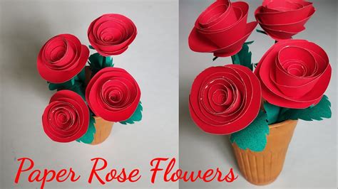 How To Make Rolled Paper Roses Diy Easy Rolled Paper Rose Tutorial