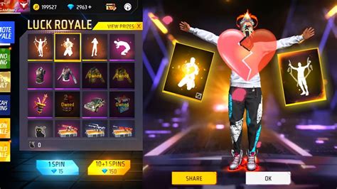 New Emote Luck Royale Event Free Fire New Event Ff New Event Today New Ff Event Garena Free