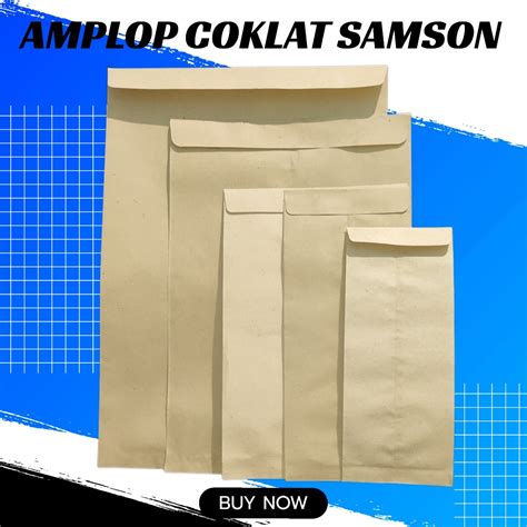 Jual AMPLOP COKLAT SAMSON JUMBO ISI 50 LEMBAR Shopee Indonesia