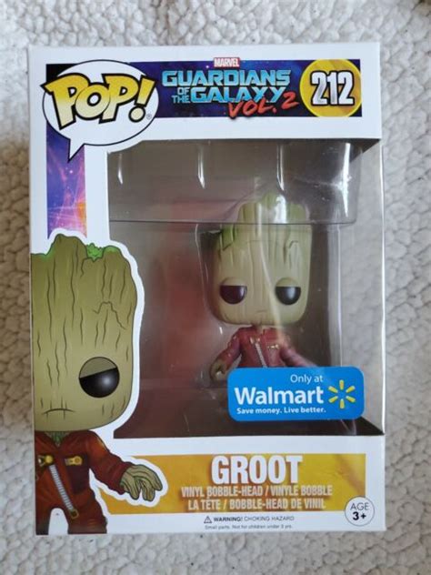 Funko Pop Groot 212 Marvel Guardians Of The Galaxy Vol 2 Walmart Exclusive Ebay