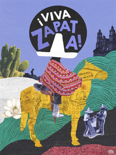 Viva Zapata by the artist Dréa Collage Gallea