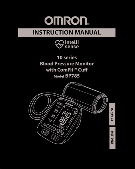 Pdf Instruction Manual Omron Healthcare Wellness Series