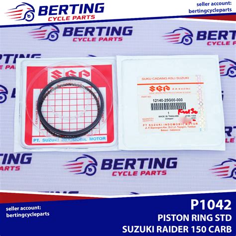 Sgp Piston Ring Std Suzuki Raider Carb Genuine G