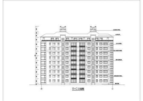 9层阁楼2单元每单元2户住宅楼设计建筑图住宅小区土木在线