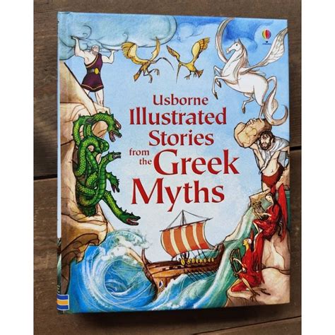 Usborne Illustrated Stories From The Greek Myths Book Cover With