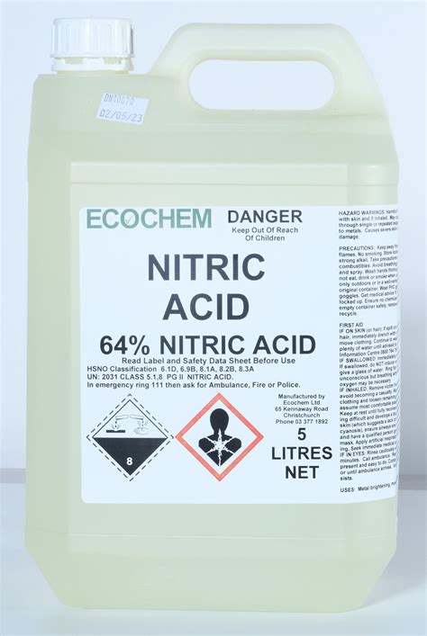 Nitric Acid 69% - Technical Grade - Ecochem Limited