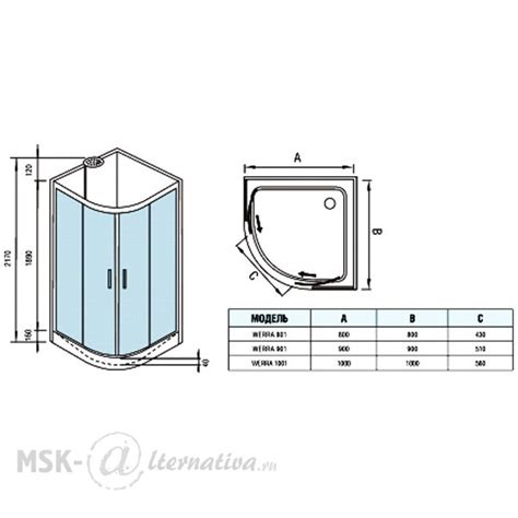 Душевая кабина WeltWasser Werra 901 - купить в магазине сантехники в ...