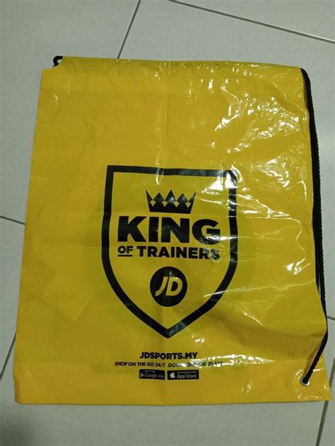 JD Sports King Of Trainers Yellow Plastic Bag Hobbies Toys