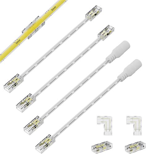 Pautix Mm Connectors For Pin Cob Led Strip Light Pcs Gapless