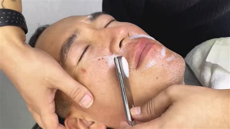 Asmr Rare Razor Shave Super Relaxing Satisfying Shave And Head Massage