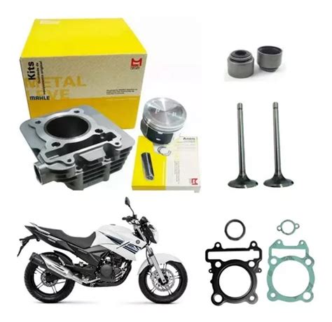 Kit Cilindro Motor Fazer Lander Metal Leve Juntas Valv