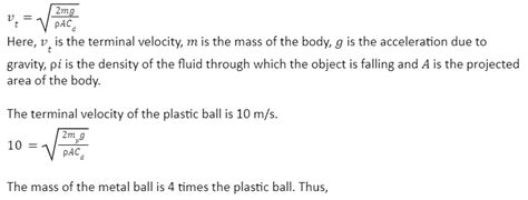 Terminal Velocity Definition Derivation And Examples