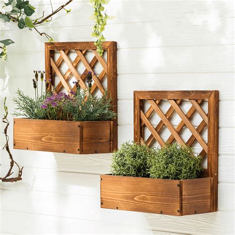 Plant Shelves Wall Shelves Solid Wood Shelves Ourdoor Garden Decor in ...