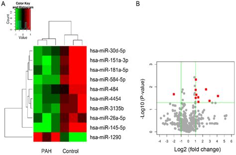 Mirna Expression Spectrum A Heat Map Of Differential Expression Of Download Scientific