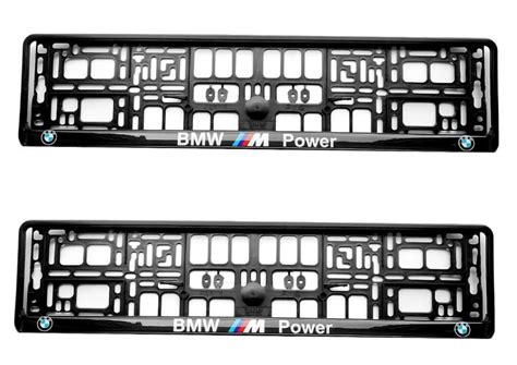 X D Gel Bmw M Power Number Plate Surround Frame Holder Fits All