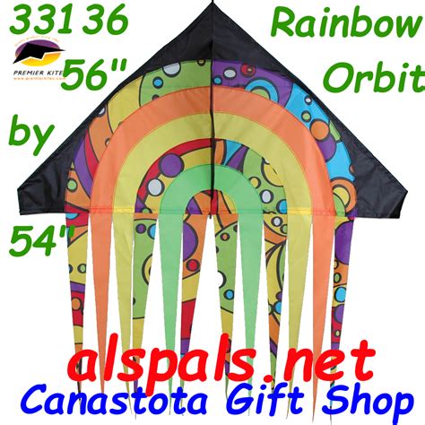 Orbit Rainbow Delta Streamer 56 Kites By Premier Alspals Kites