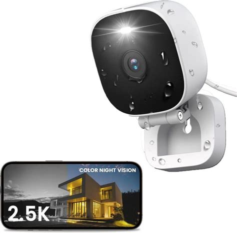 Vimtag Caméra Extérieure Étanche Ip66 Mini Caméra 25k4mp Avec Vision