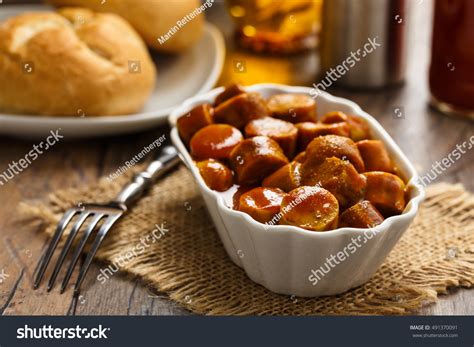 Currywurst Mit Brotchen Over Royalty Free Licensable Stock Photos